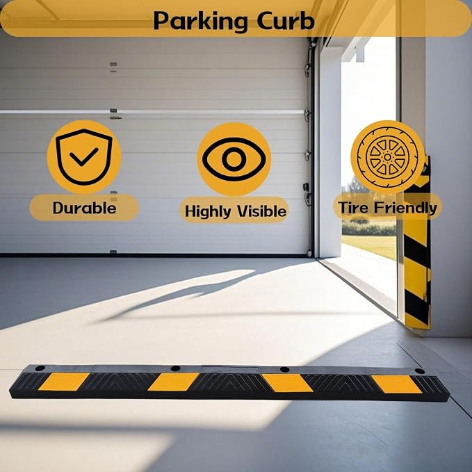Heavy-Duty Parking Curb Wheel Stop - Image 3