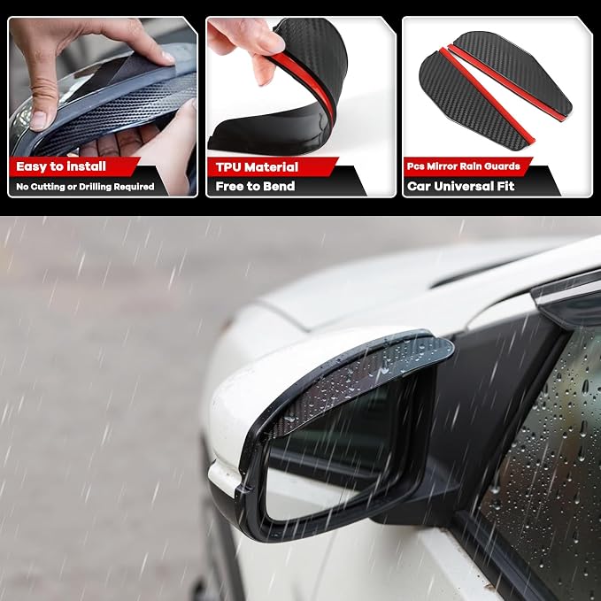 4PCS in Channel Rain Guards for Toyota Tundra Crew Max 2007 2008 2009 2010 2011 - Image 5
