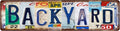BACKYARD Vintage Metal Tin Street Sign Bar Cafe Garage Cave Home Room Wall by Unknown