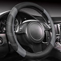 CAR PASS Line Rider Microfiber Leather Sporty Steering Wheel Cover Universal by CARPASS