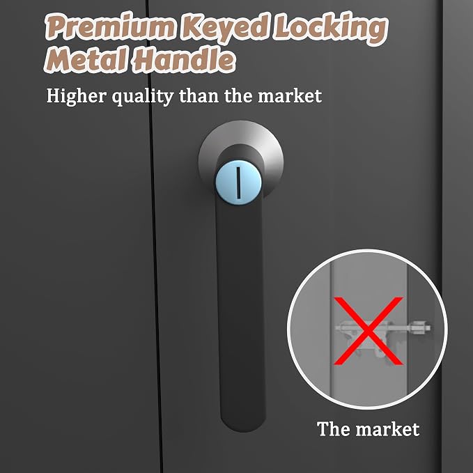 BlueWish 6'x10' Storage Shed, Outdoor Storage Shed - Image 8