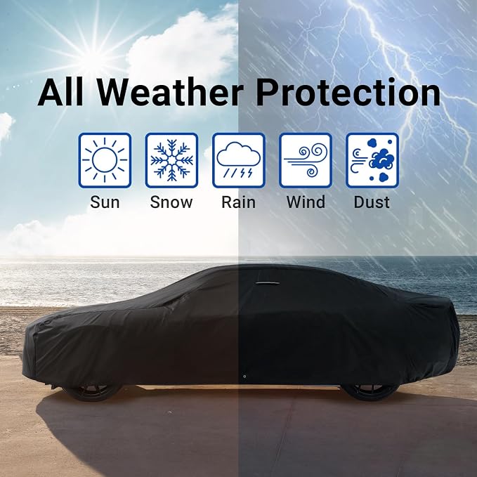 iCarCover Custom Car Cover for Chevy Deluxe 2-Door Coupe, 4-Door Sedan - Image 9