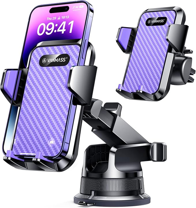 VANMASS Cell Phone Mount Car DashWindow Vent Desk Fit - Image 9