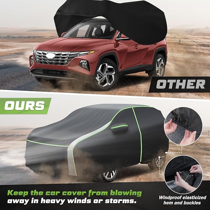 Mixsuper Liner Car Cover for Hyundai Tucson 2004-2026, 7 Layers Waterproof Car - Image 6