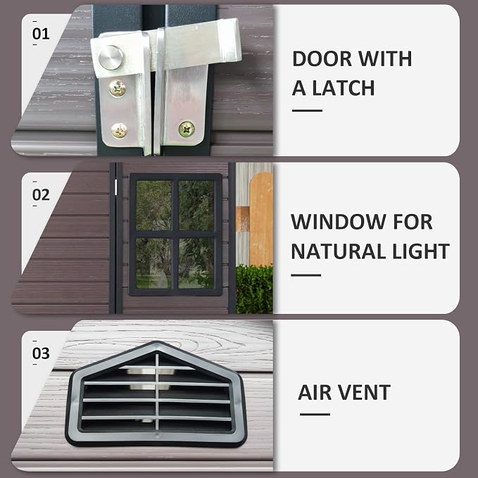 8x6 FT Outdoor Storage Shed - Image 3