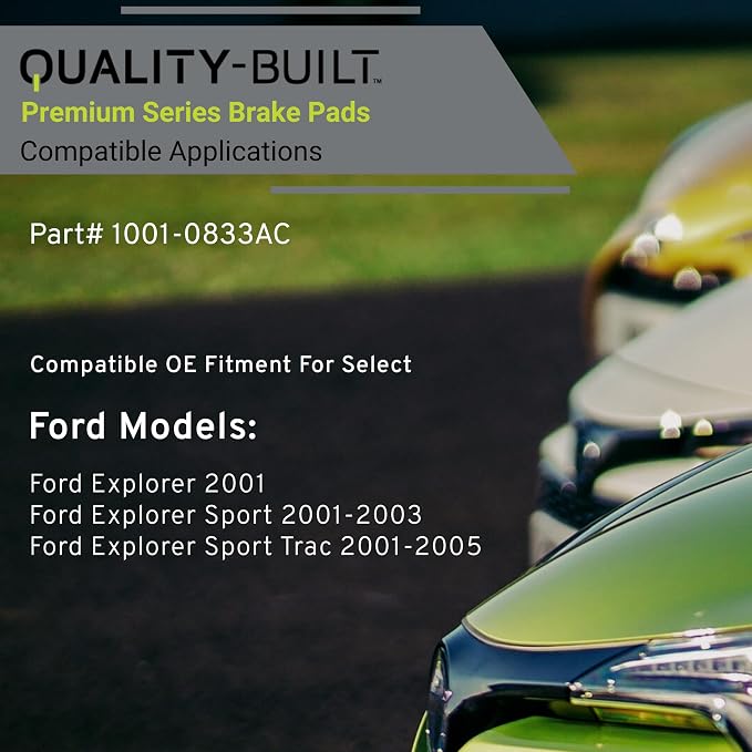 Premium Ceramic Front Brake Pads Compatible - Image 3