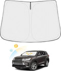 Windshield Sun Shade for Toyota Highlander 2014-2019 Thicken 6-Layer Foldable by Canvcle