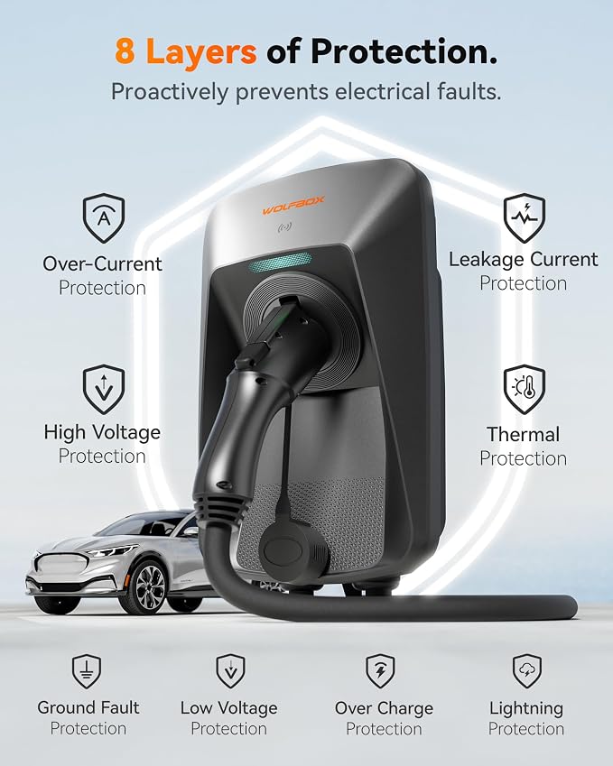 WOLFBOX Level 2 ev Charger 40 Amp J1772, ev Charger Level 2 - Image 6