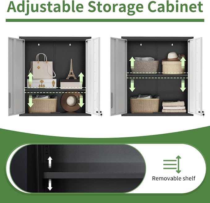 Metal Tool Cabinet, Garage Storage Cabinet System, Wall Cabinet & Locking - Image 5