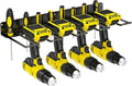Power Tool Organizer, Drill Holder Wall Mount, 4 Cordless Drill Racks, Heavy by JSYONII