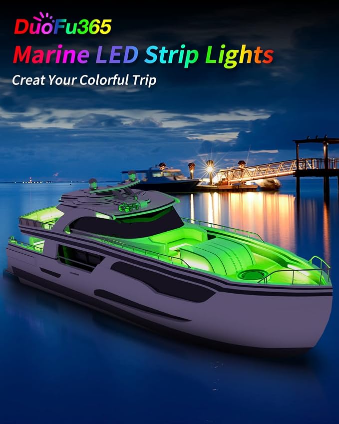 Boat Led Strip Light, 12V Waterproof Marine Boat Interior Courtesy Deck - Image 6