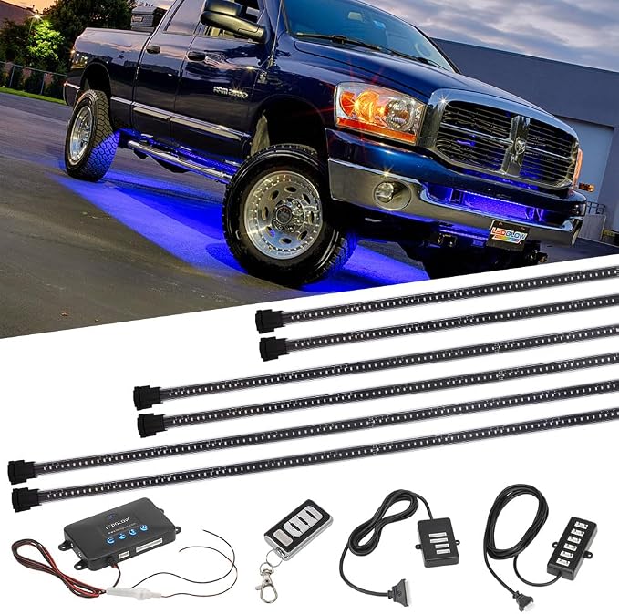 LEDGlow 6pc Million Color Multi-Color Truck LED Neon Underglow Accent Lighting by LEDGlow