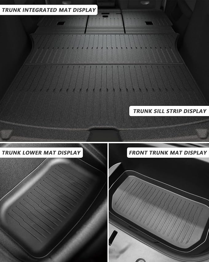for New 2025 Tesla Model Y Juniper TPE Floor Mats & Front Rear Cargo Mat Full - Image 6