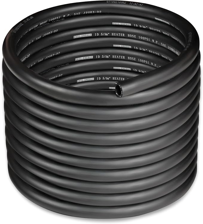 EVIL ENERGY 5/16" Heater Hose Coolant Radiator Straight 100PSI SAE 20R3 25FT by EVILENERGY