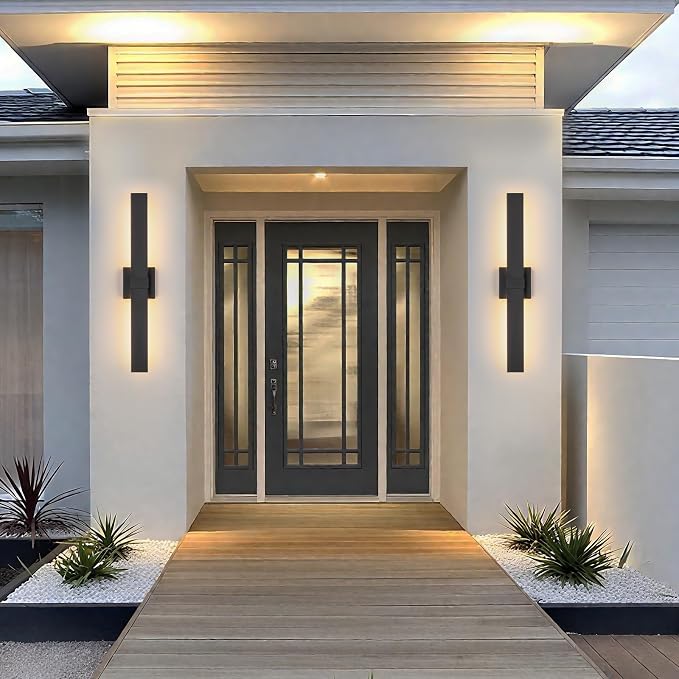 Modern Outdoor Wall Light 3CCT Dimmable LED Outdoor Sconce Lights - Image 2