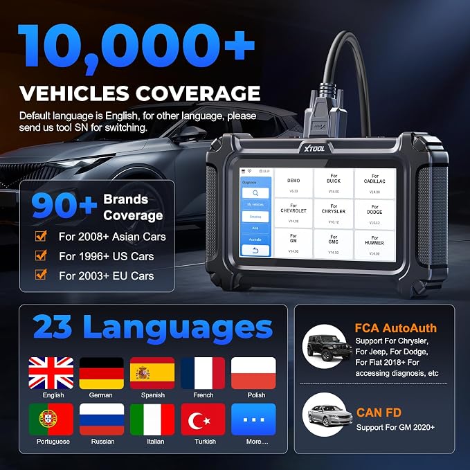 XTOOL D6 OBD2 Scanner, 2025 Full System Diagnostic Scanner - Image 6