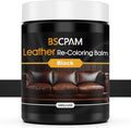 Black Leather Recoloring Balm, 12oz Leather Color Restorer by BSCPAM