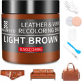 Leather Recoloring Balm, 8.5oz Leather Color Restorer, Light Brown Leather by SHADAIWUYU