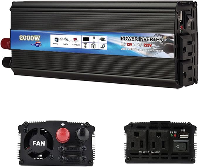 Power Inverter 2000W Car Power Inverters, 12 Volt Inverter - Image 9