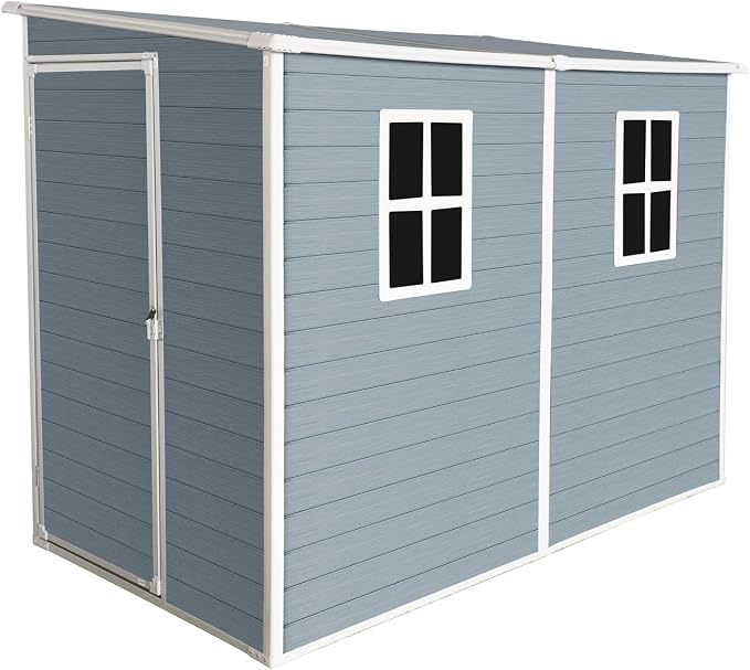 4x8 FT Outdoor Storage Resin Shed - Image 7
