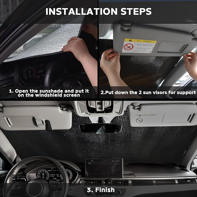 Windshield Sun Shade for Honda Pilot 2016-2024 - Image 5