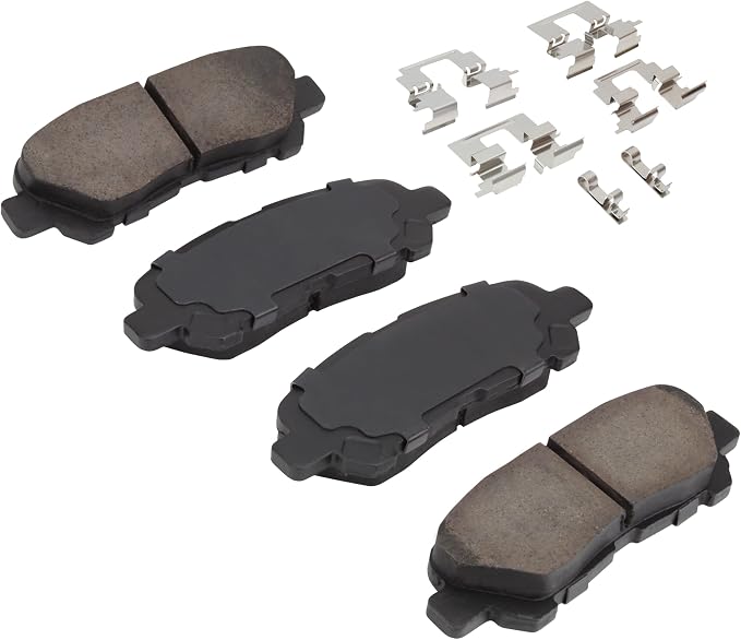 Premium Semi-Metallic Rear Brake Pads Compatible - Image 2