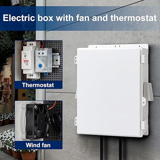 Outdoor Electrical Junction Box, ABS Water Resistant Enclosure - Image 3