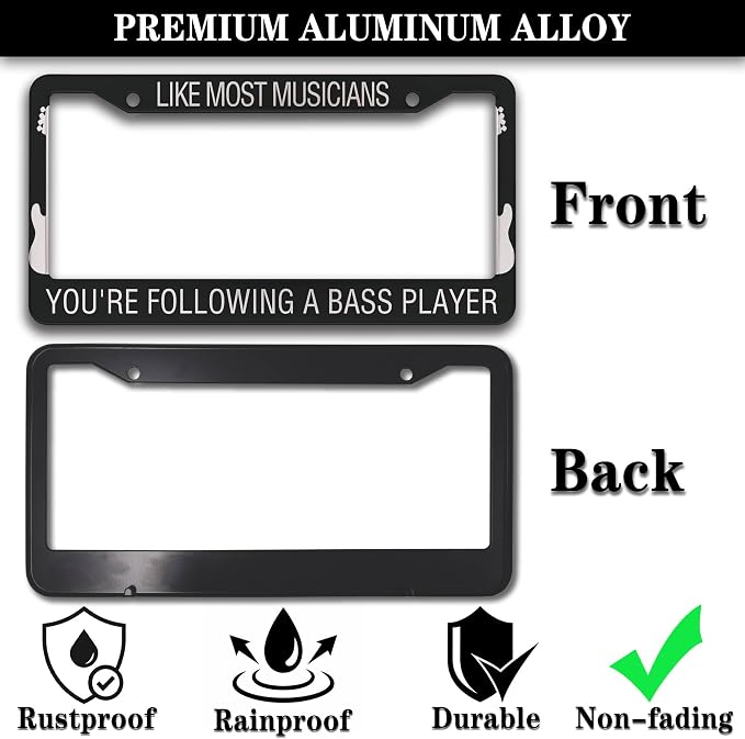 License Plate Frame Holder Black and White License Plate Frames Like Most - Image 3