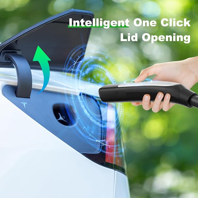 16 Amps Level 1 Tesla Charger, NEMA 5-15 Plug, Portable Electric Car Charger - Image 3
