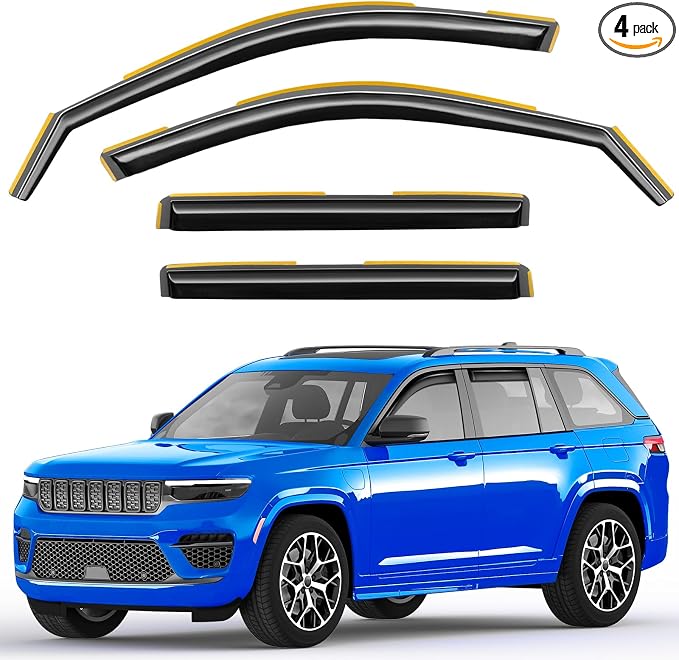 in-Channel Window Rain Guards Fit by Unknown
