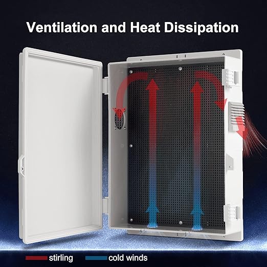 Outdoor Electrical Junction Box, ABS Water Resistant Enclosure - Image 5