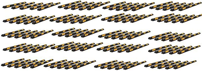 ZONETECH Large Heavy Duty Rubber Parking Curb – 72” Premium Quality Auto Garage by ZONETECH