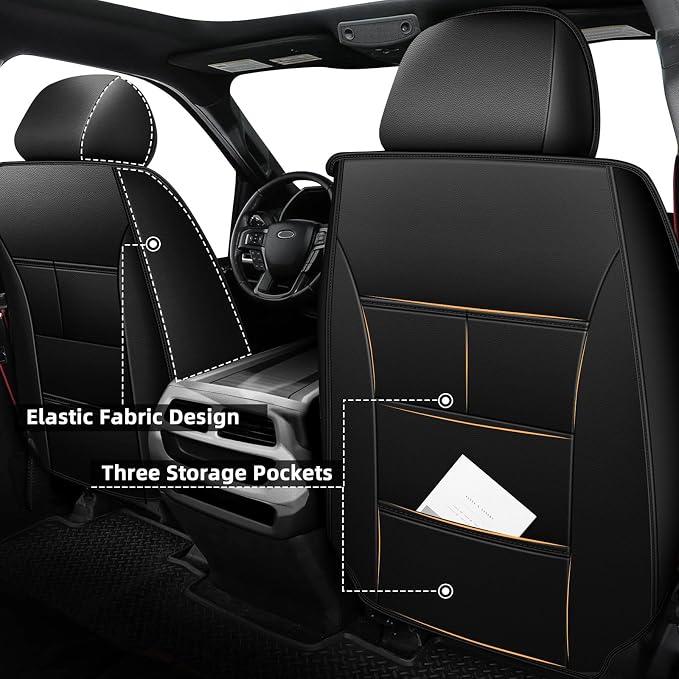 Seat Covers Fit for Honda Ridgeline 2006-2024 2025: Crew Cab 5 Seats Car Seat - Image 3