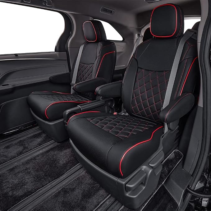 EKR Sienna Seat Covers for 2011-2020 Toyota Sienna LE, XLE Premium 2nd Row - Image 5