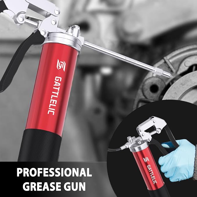 8000 PSI Heavy Duty Grease Gun Kit - 14oz - Image 4