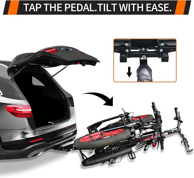 Foldable Electric Bike Rack Hitch Mount - Image 2