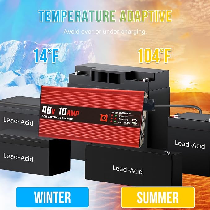 48V 10AMP Golf Cart Battery Charger - Image 6