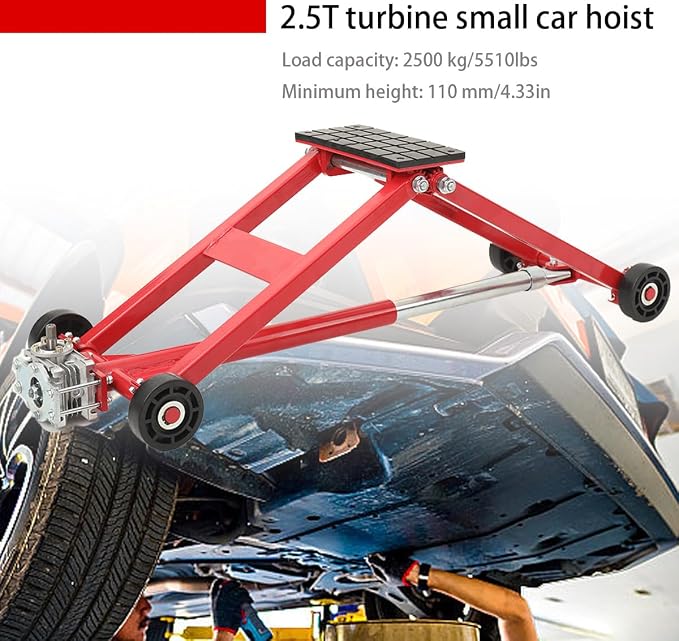 5500lb Portable Turbine Hoist Car Lift, Heavy Duty Auto Lift - Image 3