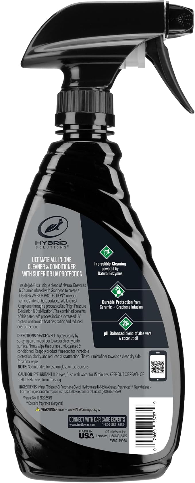 Turtle Wax 53787 Hybrid Solutions Ceramic Graphene Inside Job, Interior Car - Image 7