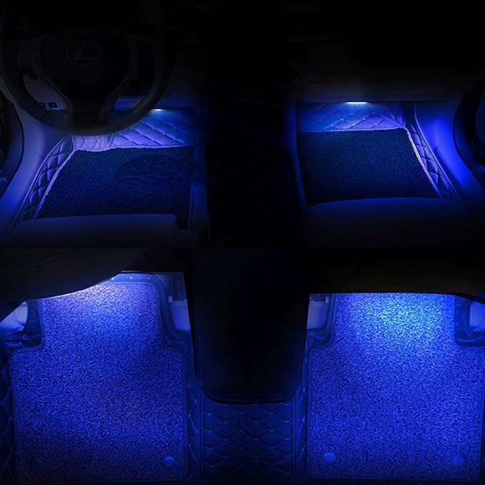 Car LED Strip Light, EJ's SUPER CAR 4pcs 36 LED Car Interior Lights Under Dash - Image 7