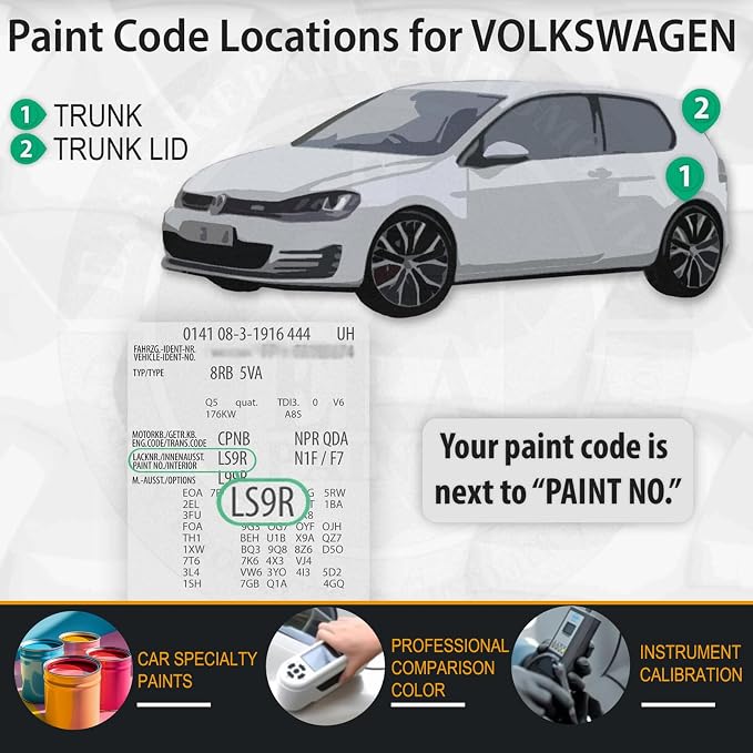 LC9A/0Q Pure White Car Touch Up Paint - Image 6
