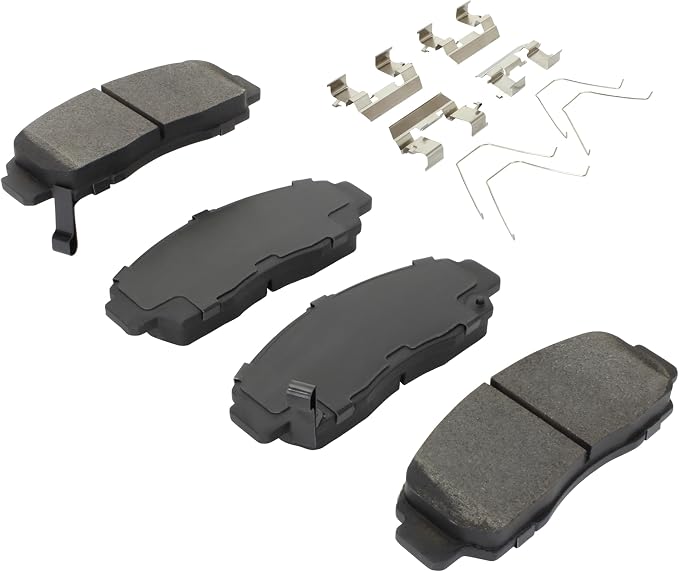 Premium Semi-Metallic Front Brake Pads Compatible - Image 2