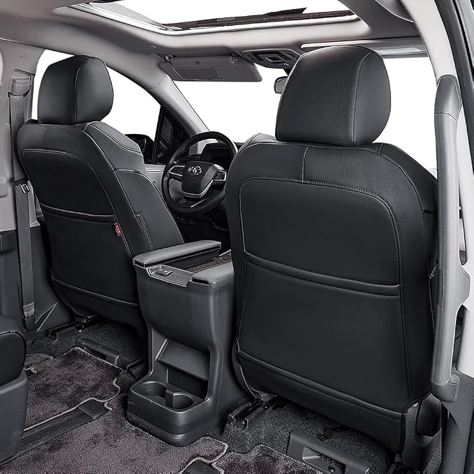 EKR Sienna Seat Covers for 2011-2020 Toyota Sienna LE, XLE Premium 2nd Row - Image 3