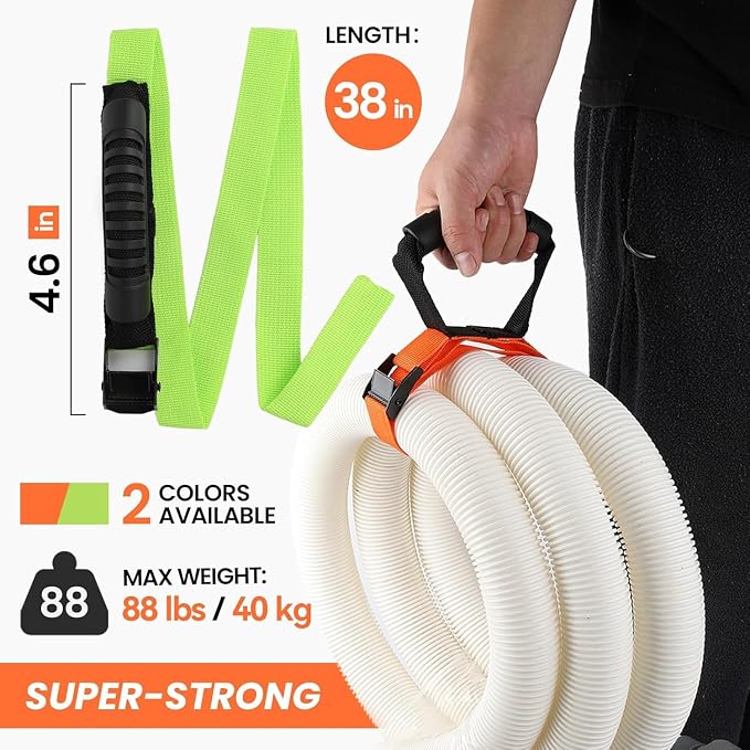 Heavy Duty Storage Straps with Handle and Easy Adjustable Steel Black Lock - Image 3