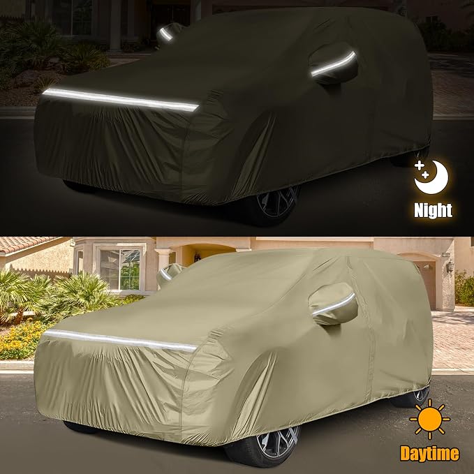 Waterproof Car Covers Replace for 2008-2025 Toyota Highlander, Windproof Bands - Image 4