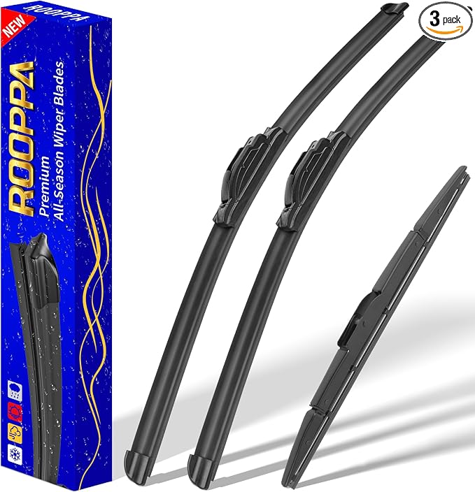 3 wipers Replacement for 2012-2016 Honda CRV CR-V, Windshield Wiper Blades by ROOPPA