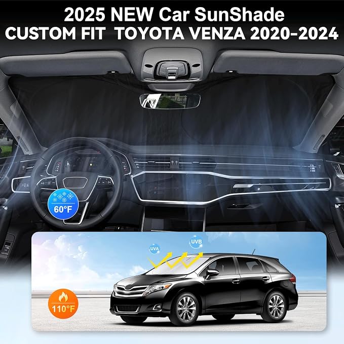 Custom Fit Venza Windshield Sunshade - Image 2