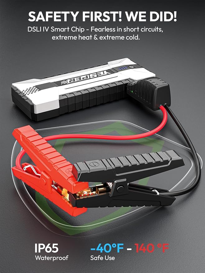 YESPER Battery Jump Starter Portable, 3000A Booster Pack Jump Box - Image 5
