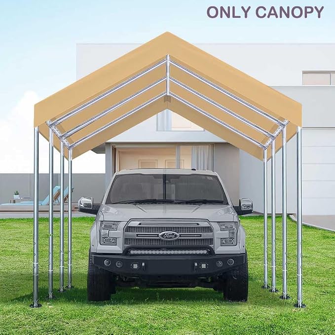 10'x20' Upgraded Carport Replacement Top Canopy Cover - Image 7