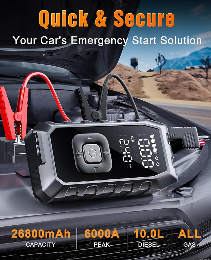 Tire Inflator Portable Air Compressor, 65W Fast Charge 180PSI Cordless Electric - Image 7